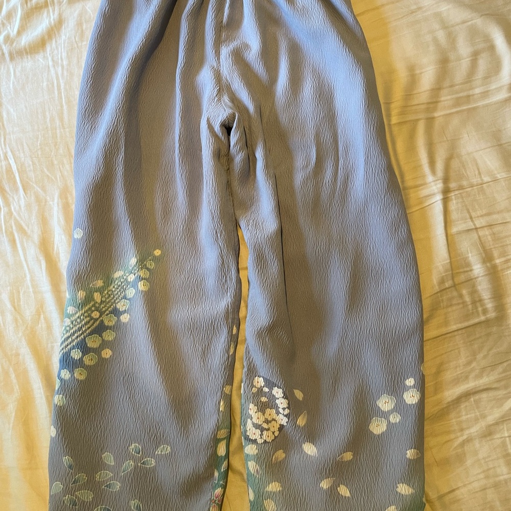 Upcycled Silk Kimono - women's dress pants - Picture 2 of 3